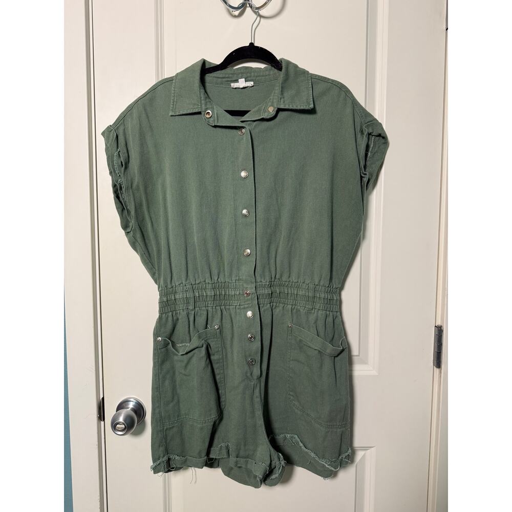 VICI army green romper, L - Picture 2 of 2